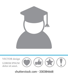Graduation cap line icon