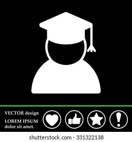 Graduation cap line icon