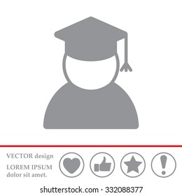 Graduation cap line icon