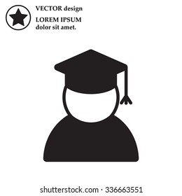Graduation cap line icon