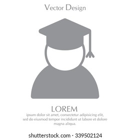 Graduation cap line icon