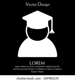 Graduation cap line icon