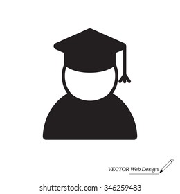 Graduation cap line icon