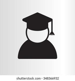 Graduation cap line icon