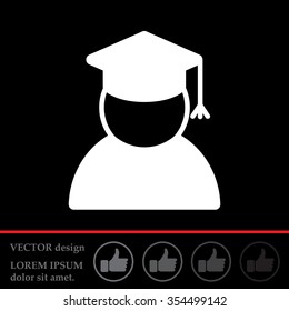 Graduation cap line icon