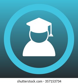 Graduation cap line icon