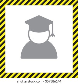 Graduation cap line icon