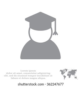 Graduation cap line icon
