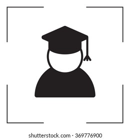 Graduation cap line icon