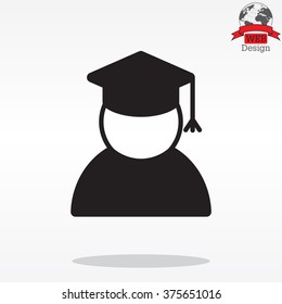 Graduation cap line icon