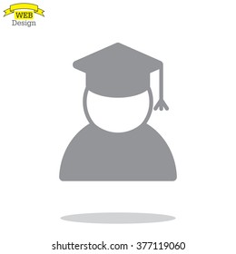Graduation cap line icon