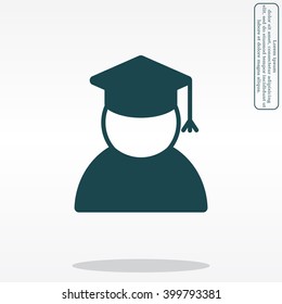 Graduation cap line icon