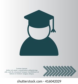 Graduation cap line icon