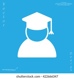 Graduation cap line icon