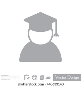 Graduation cap line icon