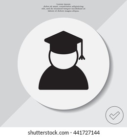 Graduation cap line icon