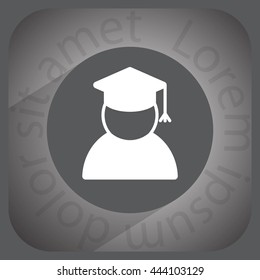 Graduation cap line icon
