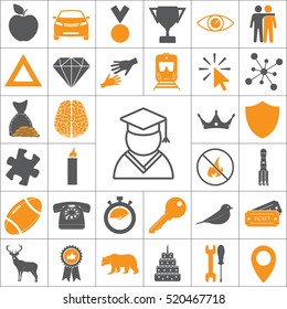 Graduation cap line icon