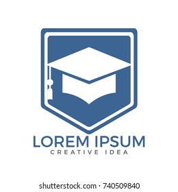 Graduation cap logo. Education Logo. Institutional and educational vector logo design.