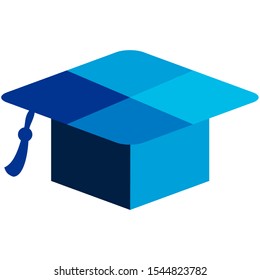 Graduation cap logo - icon