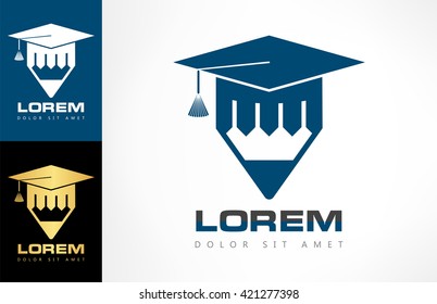 Graduation Cap Logo Vector