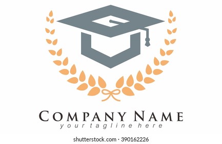 Graduation Cap logo vector, junior graduation, children graduation, lecture graduation.