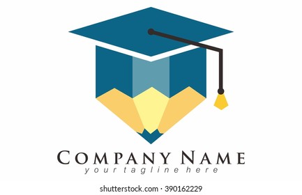 Graduation Cap logo vector, junior graduation, children graduation, lecture graduation.