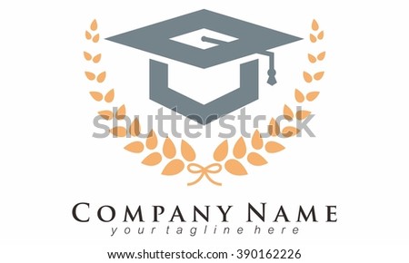 Graduation Cap logo vector, junior graduation, children graduation, lecture graduation.