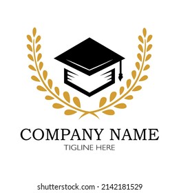 Graduation Cap logo vector, lecture graduation logo, university logo