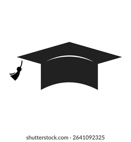 Graduation cap or Mortarboard icon symbol. graduation cap set, Graduation Cap Icon on Checkerboard Transparent Background.