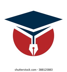 Graduation Cap and Nib Logo