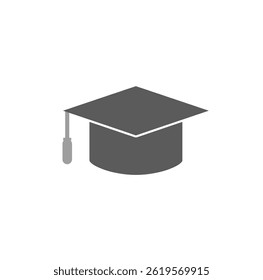 Graduation Cap Outline Icon. Simple Linear Style. Academic Achievement and Education Symbol. Vector Illustration Isolated on White. Editable Stroke EPS 10.