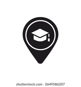 Puntero del Pin del casquillo de la graduación para la Locación de la Educación