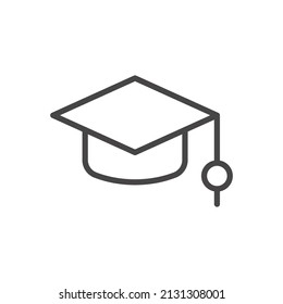 Graduation Cap premium icon sign symbol vector illustrations