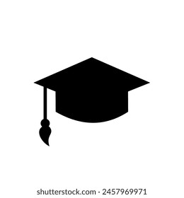 Graduation Cap, scholarly success - vector icon	