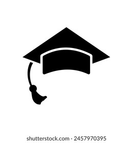 Graduation Cap, scholarly success - vector icon	