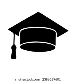 Graduation cap senior black colour design