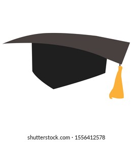 Graduation cap simple illustration clip art vector