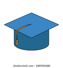 Graduation cap symbol