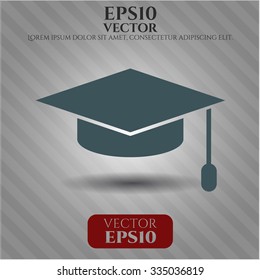 Graduation cap symbol