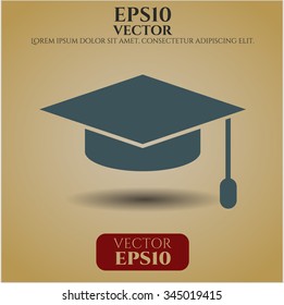 Graduation cap symbol