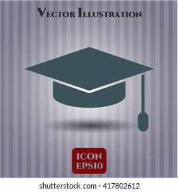 Graduation cap symbol