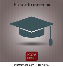 Graduation cap symbol