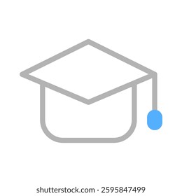 Graduation Cap Symbol for Academic Achievement