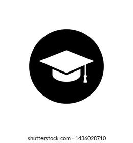 Graduation Cap Symbol Icon Vector Design Illustration