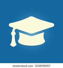 Graduation cap trendy artwork pretty abstract vector illustration colorful useful design.eps