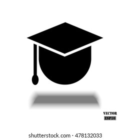 Graduation cap. Vector education Icon