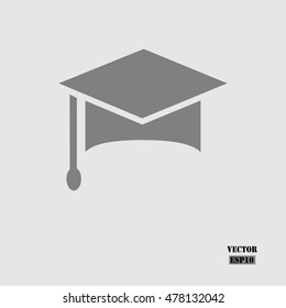 Graduation cap. Vector education Icon