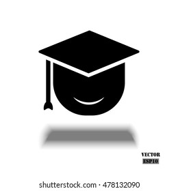 Graduation cap. Vector education Icon