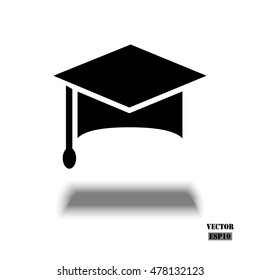 Graduation cap. Vector education Icon